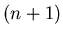 $(n+1)$