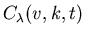 $C_{\lambda }(v,k,t)$