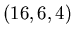 $(16,6,4)$
