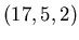 $(17,5,2)$