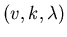 $(v,k,\lambda )$