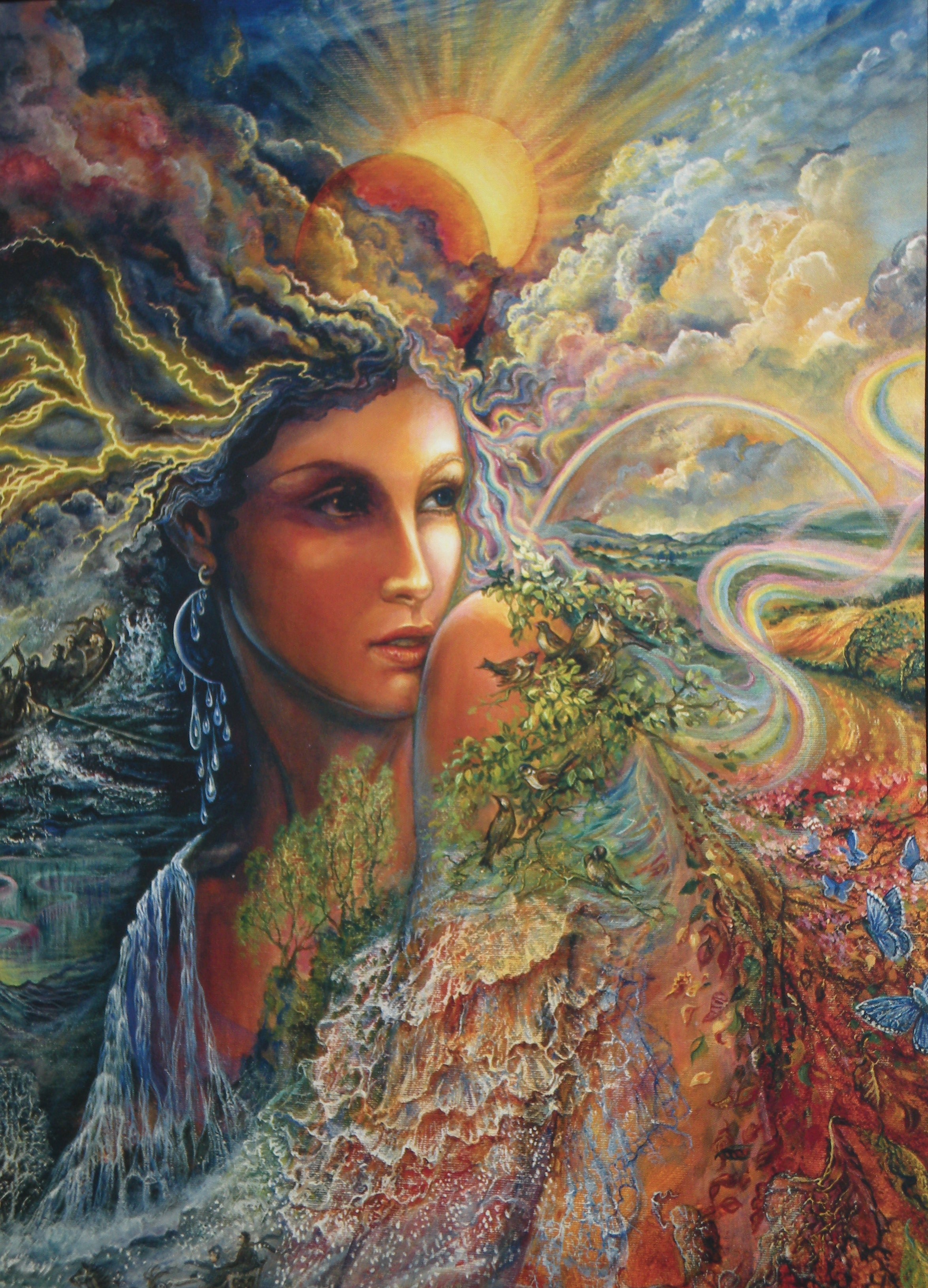 Произведения о мать природа. Картину богиня мать Жозефины Уолл. Джозефина Уолл живопись.