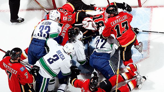 Canucks&Calgary Fight